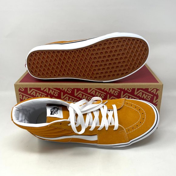 💖MEGA SALE💖Vans Sk8 Hi Man's Skateboarding Orange Suede Canvas VN0A5KRH8ED - Picture 3 of 11